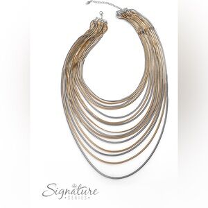Elegant Gold and Silver Layered Necklace